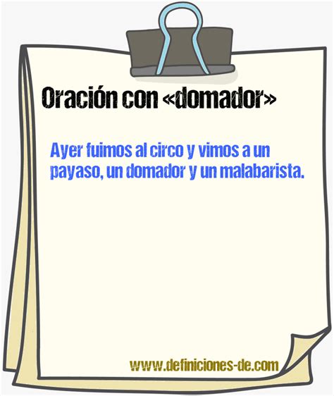 domador en ingles|More.